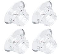 Inserti flangiati 4PCS 21mm per flange 24mm della maggior parte delle pompe, inserti flangiati in silicone senza BPA, accessori per pompe per allattamento al seno