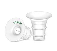 Inserti flangiati Maymom da 15 mm (Long Plus) compatibili con flange Freemie da 25 mm; compatibili con flangia Medela PersonalFit da 24 mm, flangia Spectra da 24 mm, Momcozy S9 Pro/S12 Pro, 2 pezzi