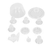 Inserti flangiati per tiralatte indossabili, Kit inserti flangiati per tiralatte in silicone, inserti flangiati da 13mm 15mm 17mm 19mm 21mm con valvola a becco d'anatra e