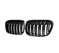 Inserti Griglia Anteriore Per BMW F48 F49 Per X1 2016-2019 Nero Lucido Coppia Di Griglie Anteriori A Doppio Rene Con Doppia Stecca Griglia Da Per Corsa Linea