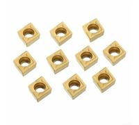 Inserti in carburo 10PCS CCMT21 51, CCMT060204 US735 per il portautensili del tornio, progettati per acciaio e ghisa con prestazioni eccellenti