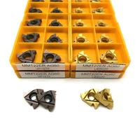 Inserti in carburo CNC, 10 pezzi, MMT 11ER 16ER 22ER AG60 VP15TF, utensili per la lavorazione dell'acciaio, tornio CNC in metallo (22ER AG60, US735)