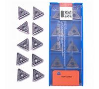 Inserti in carburo CNC, inserti 100% originali TNMG160404 TNMG160408 HA PC9030 per tornitura esterna, inserto CNC per acciaio inossidabile (10 pezzi (1 scatola), TNMG160404-HA PC9030)