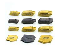 Inserti in carburo, Inserti for scanalatura in metallo duro for fresatura e tornitura CNC Modelli multipli 10 pz(SP200 NC3030)