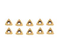 Inserti in metallo duro CNC da 10 pezzi, lame per utensili per tornio, punte in metallo duro di alta qualità per parti in acciaio inossidabile e acciaio, modello 11IR A60 con