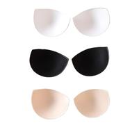 Inserti in schiuma per reggiseno, 3 paia di cuscinetti push-up da donna, invisibili, per migliorare il seno, coppa da cucire, sollevatore per costume da bagno bikini casual, 3 paia., S