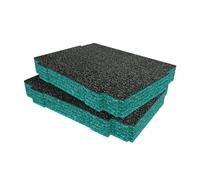 Inserti in schiuma Shadow Foam per Makita Makpac - Inserto in schiuma per organizzare le valigette portautensili - Sistema di custodia e stoccaggio utensili - Verde acqua (profondità 50 mm)