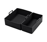 Inserti in silicone per friggitrice ad aria, 2 pezzi, cestello in silicone Airfryer, inserti in silicone per friggitrice ad aria, cestello antiaderente per forno a microonde, forno, vapore