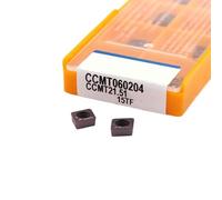 Inserti indicizzabili per tornitura in metallo dur 10PCS CCMT060204 15TF 6020 735 Utensile for tornitura interna for in lega dura for fresatura for tornio(CCMT060204 15TF)