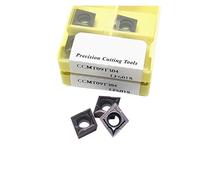 Inserti indicizzabili per tornitura in metallo dur 10PCS CCMT060204 CCMT060208 CCMT09T304 CCMT09T308 CCMT120404 LF6018 LF6118 Fresa in lega dura Utensile for tornitura esterna(CCMT09T304 LF6018)