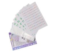 Inserti Interni per Raccoglitore Risparmi, Pvc, Sfida | Pagine Interne Sostitutive, Quattro Scomparti, Etichette Numeriche, per Bilancio Personale e 100 Giorni