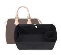 Inserti per borsa per inserto organizer Lv Speedy 30, per borsa monogram, inserto protettivo per borsa tote e protezione per borsa a mano, inserto organizer 1083black-L