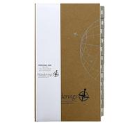 Inserti per calendario 2024/25, dimensioni personali non datate, colore avorio, ricarica mensile e settimanale non datata spessa per agenda a 6 anelli, compatibile con Filofax - 95 mm x 170 mm - fino