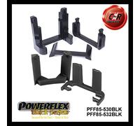 Inserti Per Cambio Powerflex Black E Motore Superiore Per VW Golf MK6 + R 09-12