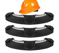 Inserti per casco | 3 pezzi Cintura antisudore per casco protettivo | Cuscino di protezione che assorbe il sudore per il comfort nei lavori minerari antincendio costruzione elettrica industriale