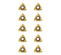 Inserti per Filettatura 16IR AG55 in Carburo di Tungsteno, per Filettatura Interna su Tornio CNC, 10 Pezzi