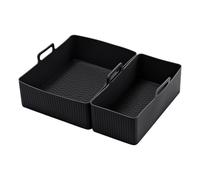 Inserti per friggere aria in silicone - cestelli rettangolari riutilizzabili, vassoi resistenti al calore | Accessori per cottura non aderenti