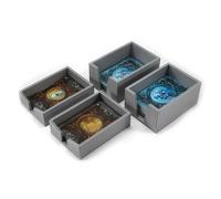 Inserti per giochi spaziali piegati Kit gettoni scatola organizer per giochi di