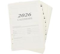 Inserti per Quaderni, 1set Quaderni Compatti Ricambi, Book Of Replaceable Loose Leaf Refills With Lined Pages For English Planners, 6 Fori, per Raccoglitori a 6 Anelli, Diari, Fogli a Righe