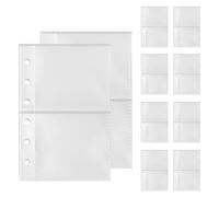 Inserti Per Raccoglitore,10 Pezzi Per Archiviazione Dei Documenti - 6 Fori Portadocumenti Per Raccoglitore,Per Documenti Fiscali Fatture Rapporti Di Progetto Fotografie Carte