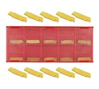Inserti per scanalatura in carburo 10 pezzi/scatola MGMN150-G (1,5 mm) inserti per tornio in carburo CNC, inserti larghi in carburo compatibili con utensili per scanalatura per tornio Mgehr/Mgivr