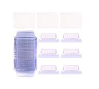 Inserti per schedari Etichette per cartelle di file 50 pezzi Cartelle in plastica con linguette Inserti per armadietti riutilizzabili Schede per indici portatili per forniture di cancelleri