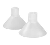 Inserti per tiralatte BeauGen Clearly Comfy 2.0 - Inserti a flangia morbidi, elastici, trasparenti e confortevoli per un comfort e una vestibilità migliorati - Plastica alimentare senza BPA (1 paio)