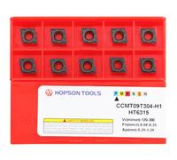 Inserti per tornitura in metallo duro integrale Ccmt32.51 / Ccmt09T304-PF per taglio di finitura dell'acciaio, CCMT per utensili di tornitura, 10 pezzi