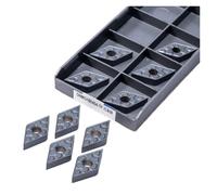 Inserti per tornitura in metallo duro Portautensil 10 pezzi DNMG150404-TF IC907 IC908 DNMG150604-DS7010 Utensile for tornitura Utensili da taglio for tornio in lega dura(DNMG150404-TF IC908)