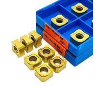 Inserti per tornitura in metallo duro Portautensil 10 pezzi SNMX1206 CNC tornio utensile acciaio abrasivo acciaio inossidabile inserto di fresatura quadrato inserto di fresatura