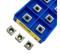 Inserti per tornitura in metallo duro Portautensil 10 pz SPGT050204 SPGT060204 SPGT07T308 SPGT090408 SPGT110408 Inserti for trapano indicizzabili Inserto in alluminio Utensile for tornio CNC for punta