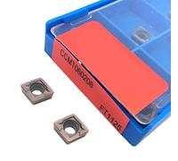 Inserti per tornitura in metallo duro Portautensil 10pcs CCMT060204 CCMT09T304 FT1125 Utensili for tornitura interna in metallo CNC Carburo for acciaio inossidabile(CCMT060208 FT1125)