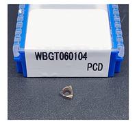 Inserti per tornitura in metallo duro Portautensil Inserto diamantato for tornio CNC TPGH110304 PCD TPGH110304 CBN WBGT060104 PCD WBGT060104 CBN for acciaio duro(WBGT060104)