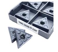 Inserti per tornitura in metallo duro Portautensil TNMG220404 TNMG220408 TF IC907 Inserti in metallo duro for utensili for tornitura esterna Utensili for il taglio del tornio CNC(TNMG220408-TF IC907)