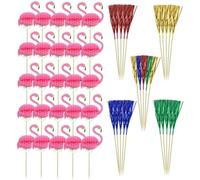 Inserti Per Torta Da 50 Pezzi, Inserti Di Fenicotteri, Inserti Di Nappe, Inserti Tridimensionali, Decorazioni Per Torte Di Compleanno