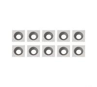 Inserti quadrati in carburo 11 x 11 x 2,0 mm con smussatura a 30° per testa di taglio per la lavorazione del legno, compatibili con punte elicoidali, MDF, HDF, solidi