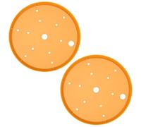 Inserti rotondi 2 pezzi con fori di drenaggio, riempitivi per vasi da fiori 9,8 in plastica, arancione efficace drenaggio facile da installare, design multi-foro che impedisce la putrefazione delle