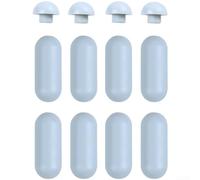 Inserti Sedile per wc 6mm 8mm Antirumore Inserti Sedile per wc(Gray 84) | Blocca spostamento laterale, 2x6mm+2x8mm, polipropilene , installazione per facile, silenzioso