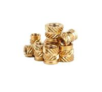 Inserti termoimpostati 50 pezzi Dadi con inserti filettati zigrinati in ottone M3