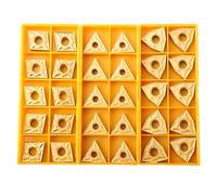 Inserti tornitura CNC set 30 pezzi CNMG431 WNMG431 TNMG331 per lavorazione metal