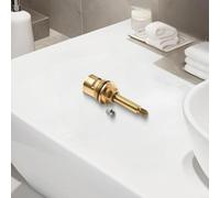 Inserto a cartuccia per valvola doccia a stelo lungo alto 20 34 con flusso a quarto di giro, valvola di ricambio per rubinetto da bagno in rame (2)