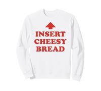 Inserto a Forma di Freccia di Pane con Scritta Divertente per Gli Amanti del Formaggio Felpa
