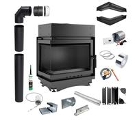 Inserto Angolare Acqua KRATKI MAJA Sinistra 8 kW ∅180 + Accessori [EEK: A]