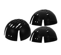 Inserto Antiurto Plastica Nera 3 Pezzi, per Cappello da Baseball | Fori di Ventilazione, Leggero e Traspirante, Uso Esterno per Lavoratori, Interno