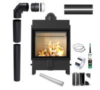 Inserto Aria KRATKI LUCY 15kW Ø200 EKO con Tubi e Bocchette Aria