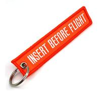 Inserto before Flight Keychain - arancione fluo/bianco 1PC - by ROTARY13B1