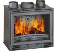 Inserto camino caminetto a legna ventilato in ghisa 600 turbo E680MN