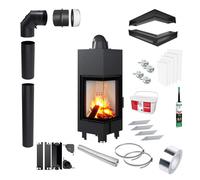 Inserto camino KRATKI MBN Sinistra 10kW Ø200 Ecodesign Kit da incasso [EEK: A]
