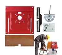 Inserto da tavolo router, inserto router - inserimento router multifunzionale in trasparente con foro centrale,Strumenti per la lavorazione del legno per il taglio del legno