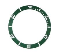 Inserto della Lunetta Orologi neri/blu/verdi Sostituire accessori 38mm Guarda il viso Inserto di ghiera in ceramica per uomo automatico 40mm Inserto per Lunetta (Color : WhiteGreen)